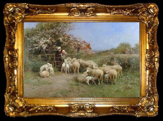 framed  unknow artist Sheep 138, ta009-2